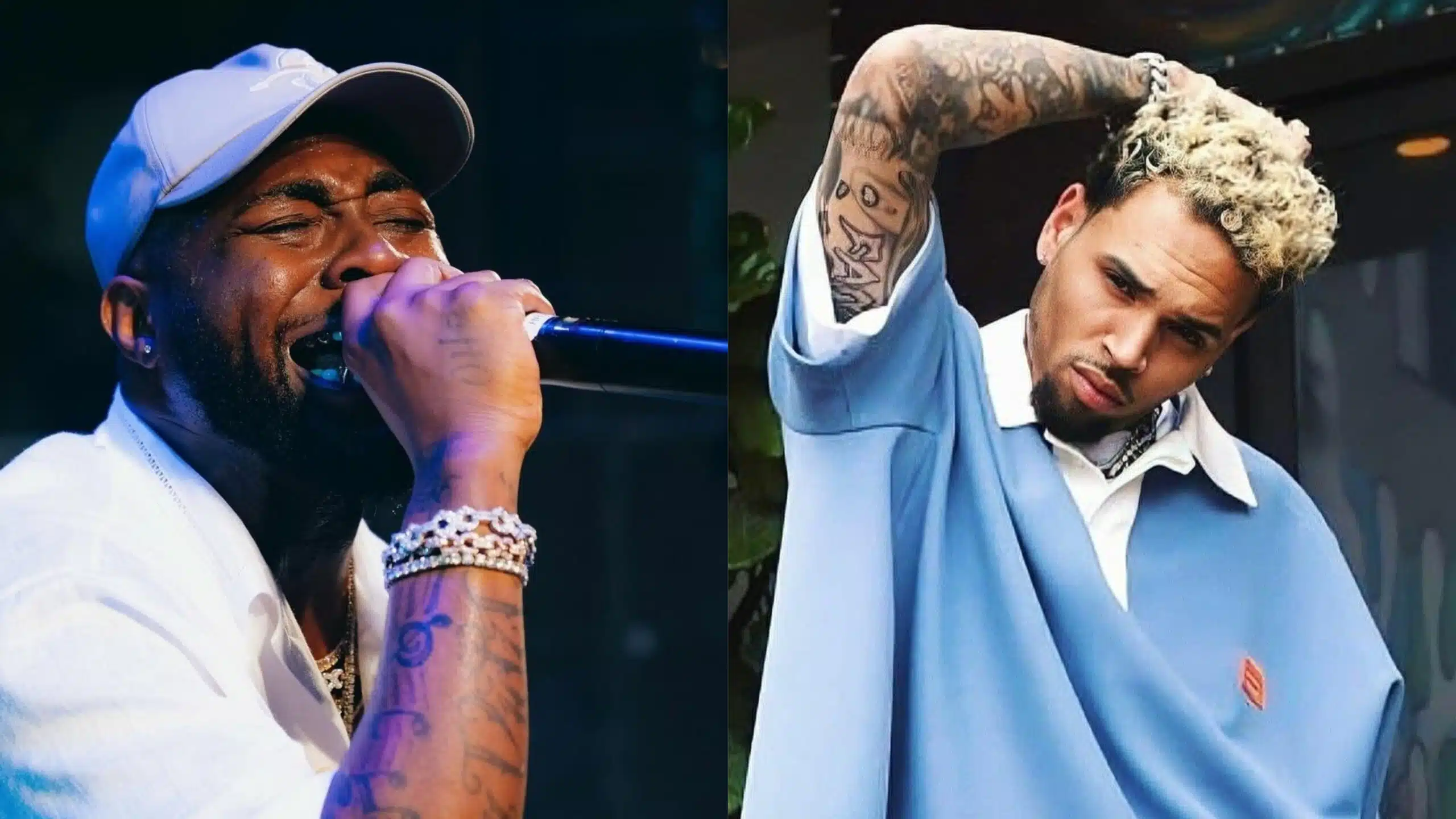Davido Joins Chris Brown on Stage at London’s Tottenham Stadium - Crowd Goes Crazy! Davido Joins Chris Brown on Stage at London’s Tottenham Stadium - Crowd Goes Crazy!