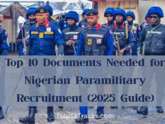 Documents Needed for Nigerian Paramilitary Recruitment