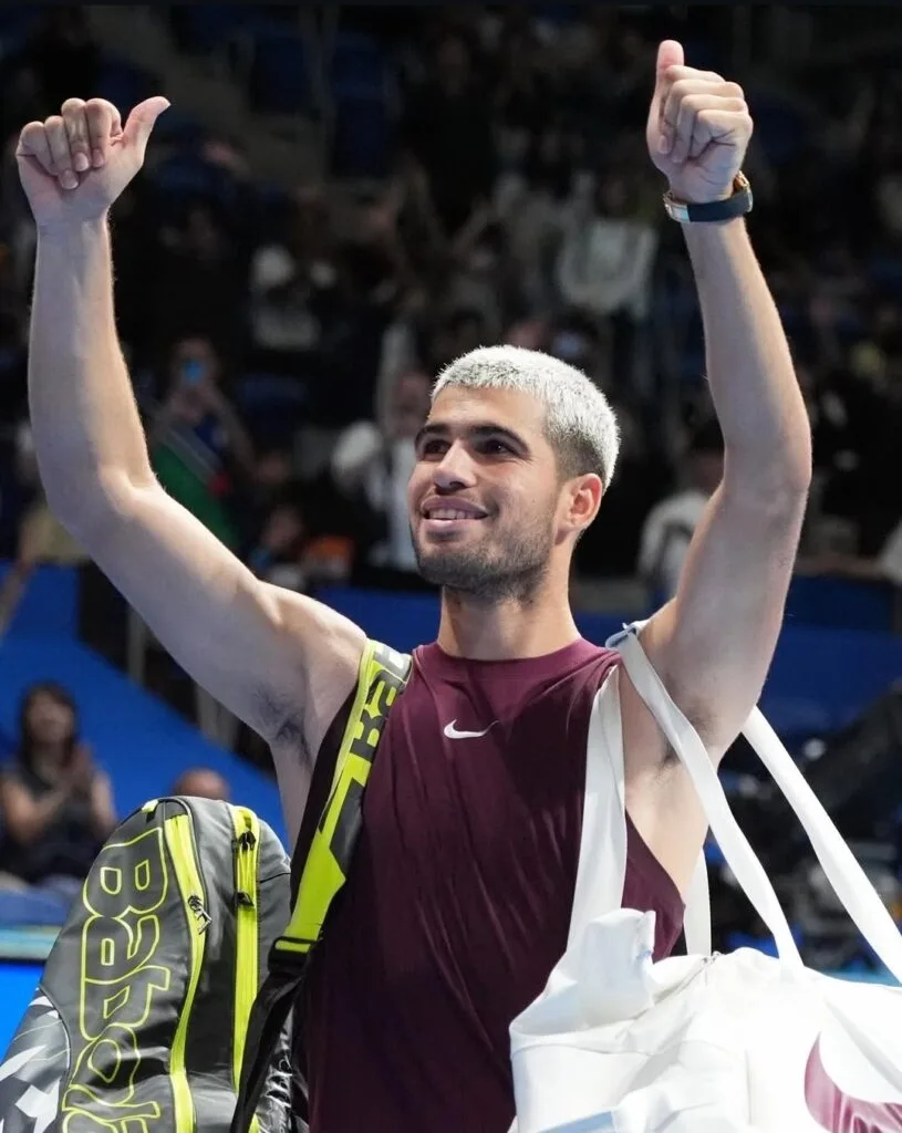 BREAKING TENNIS NEWS: Carlos Alcaraz Japan Open 2025 - Next Match & Result Update Carlos Alcaraz Japan Open 2025 celebration