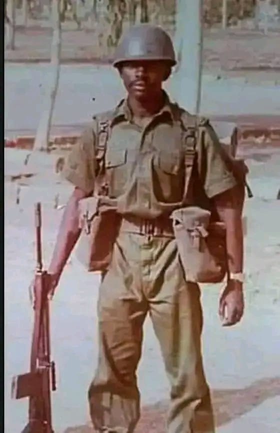 Photo of Ahmad Gumi during his military time