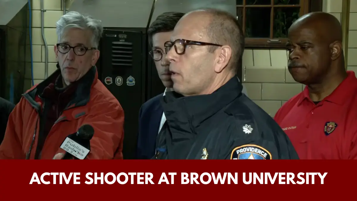 Brown University Shooting Leaves 2 Dead and 8 Injured: Manhunt Underway Brown University active shooter scene police response