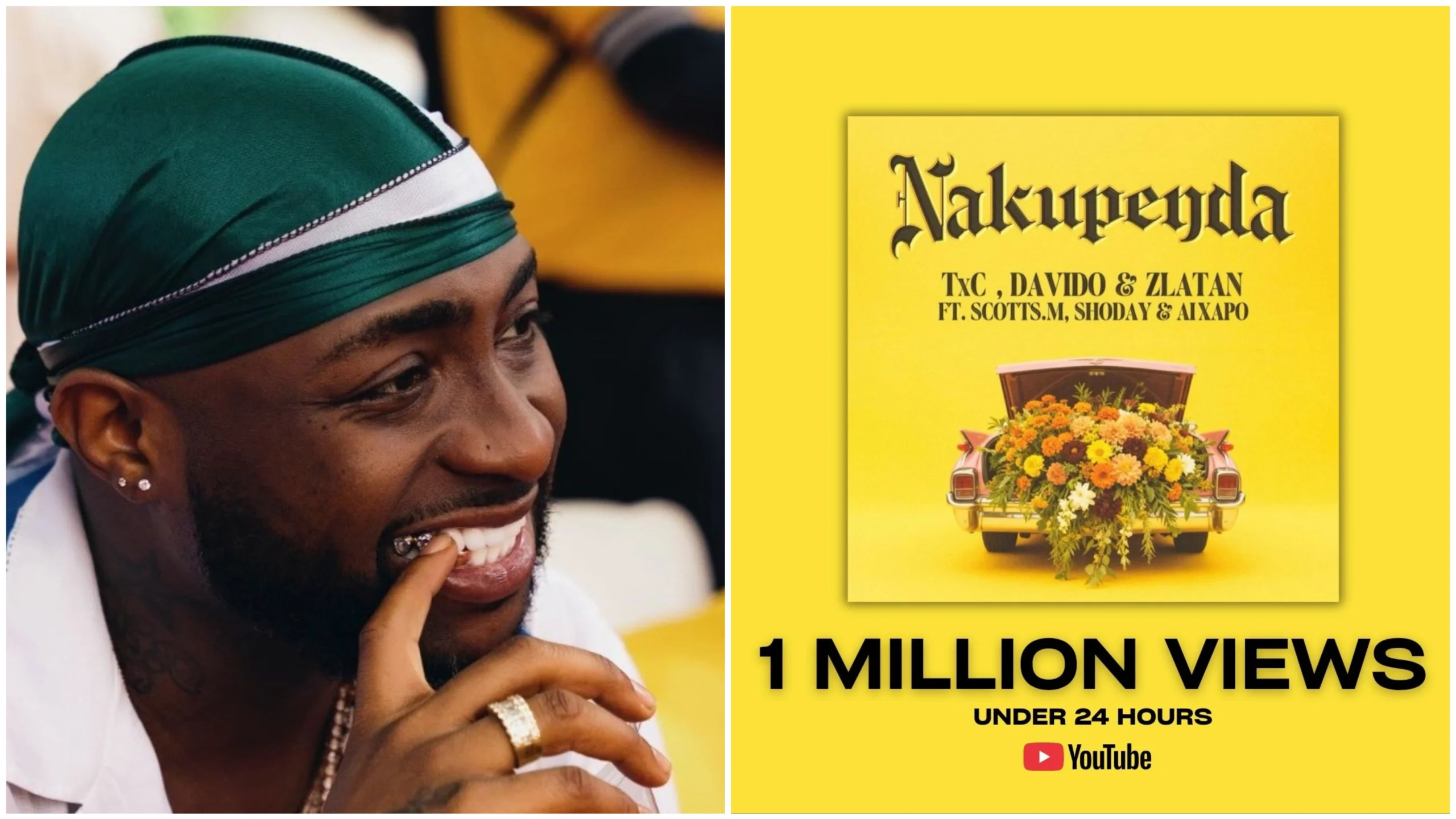 Davido’s "Nakupenda" Video Hits 1 Million Views in Under 24 Hours Davido Nakupenda Video 1 Million Views Record